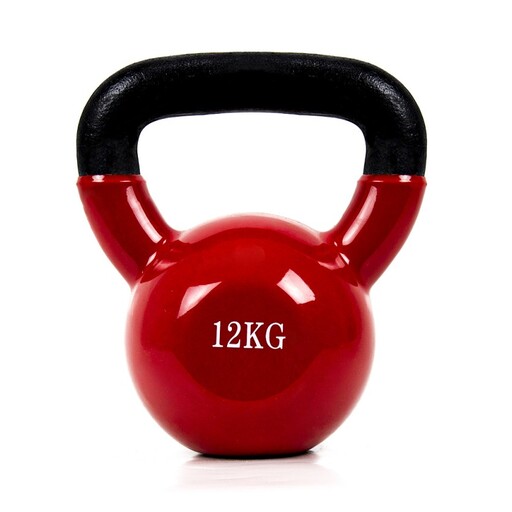 Kettlebell Coshano de 12kg em ferro com revestimento de vinil