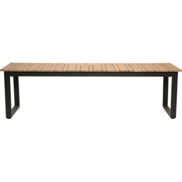 Wakefield tuinbank Cannes light teak look metaal