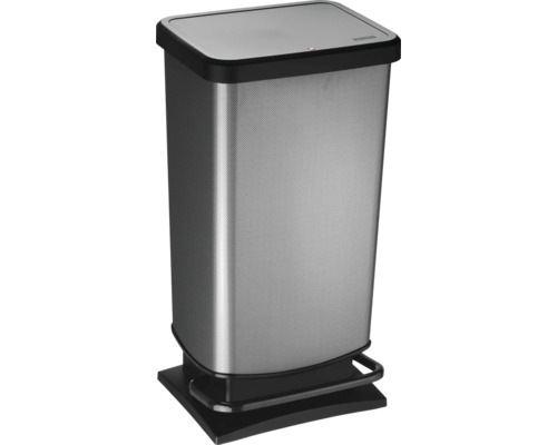 Rotho pedaalemmer PASO 40 liter carbon metallic
