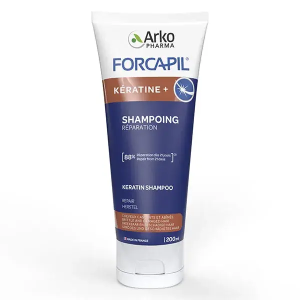 Arkopharma Forcapil Shampoing Fortifiant Cheveux Kératine 200ml