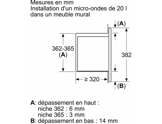 BOSCH - Micro ondes Encastrable BFL623MB4
