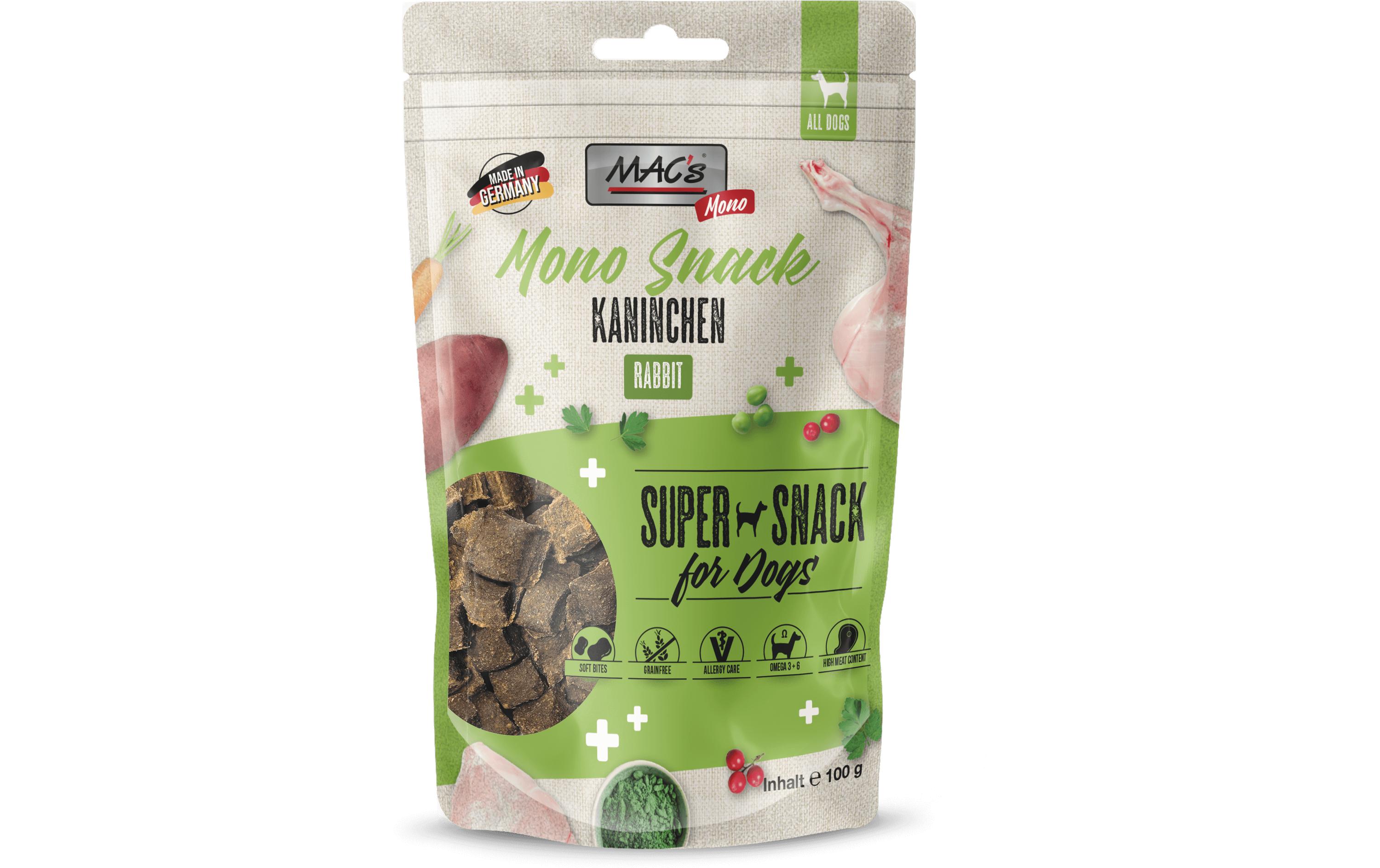 Leckerli Mono Kaninchen 100 gSnack für Hunde