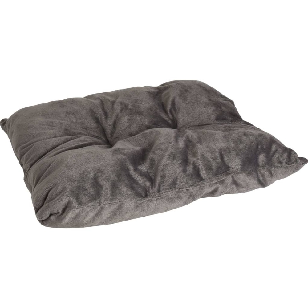 Panier de chat et coussin enya rectangulaire gris 45x32x18 cm