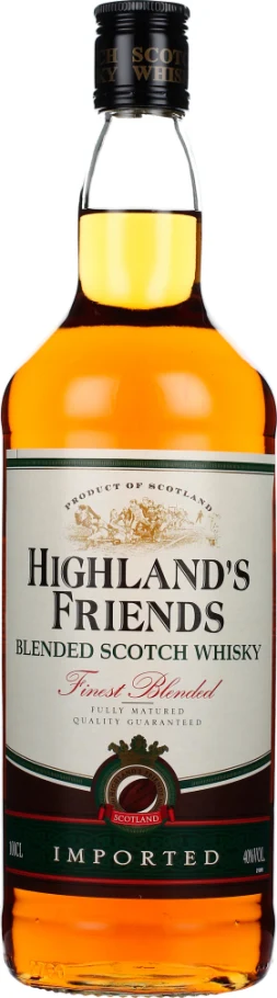 HIGHLANDS FRIENDS WHISKY 1LTR