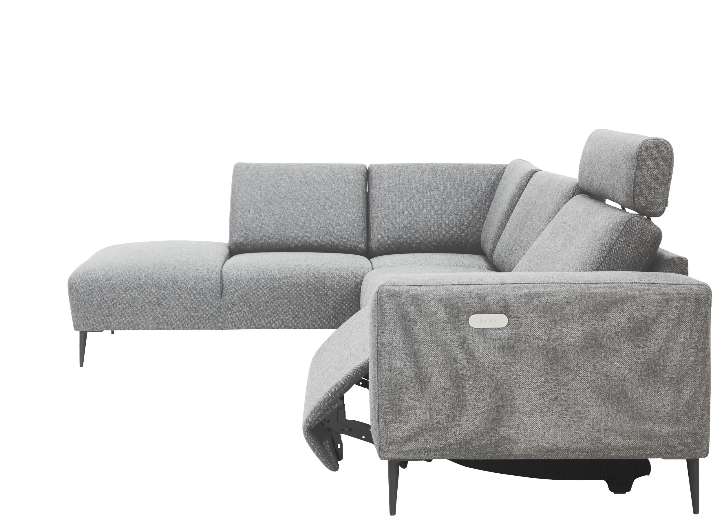Remus venstrevendt sofa med pufafslutning