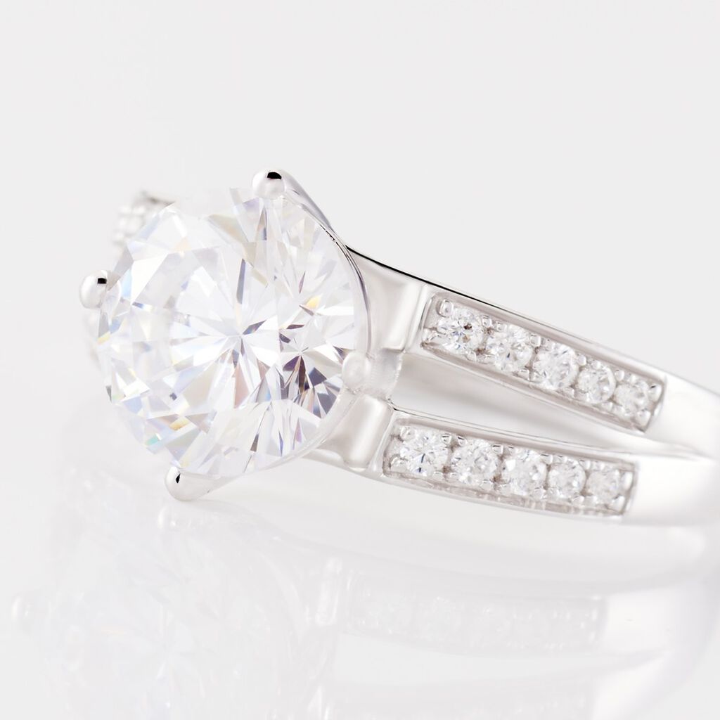 Solitaire Amri Or Blanc Oxyde