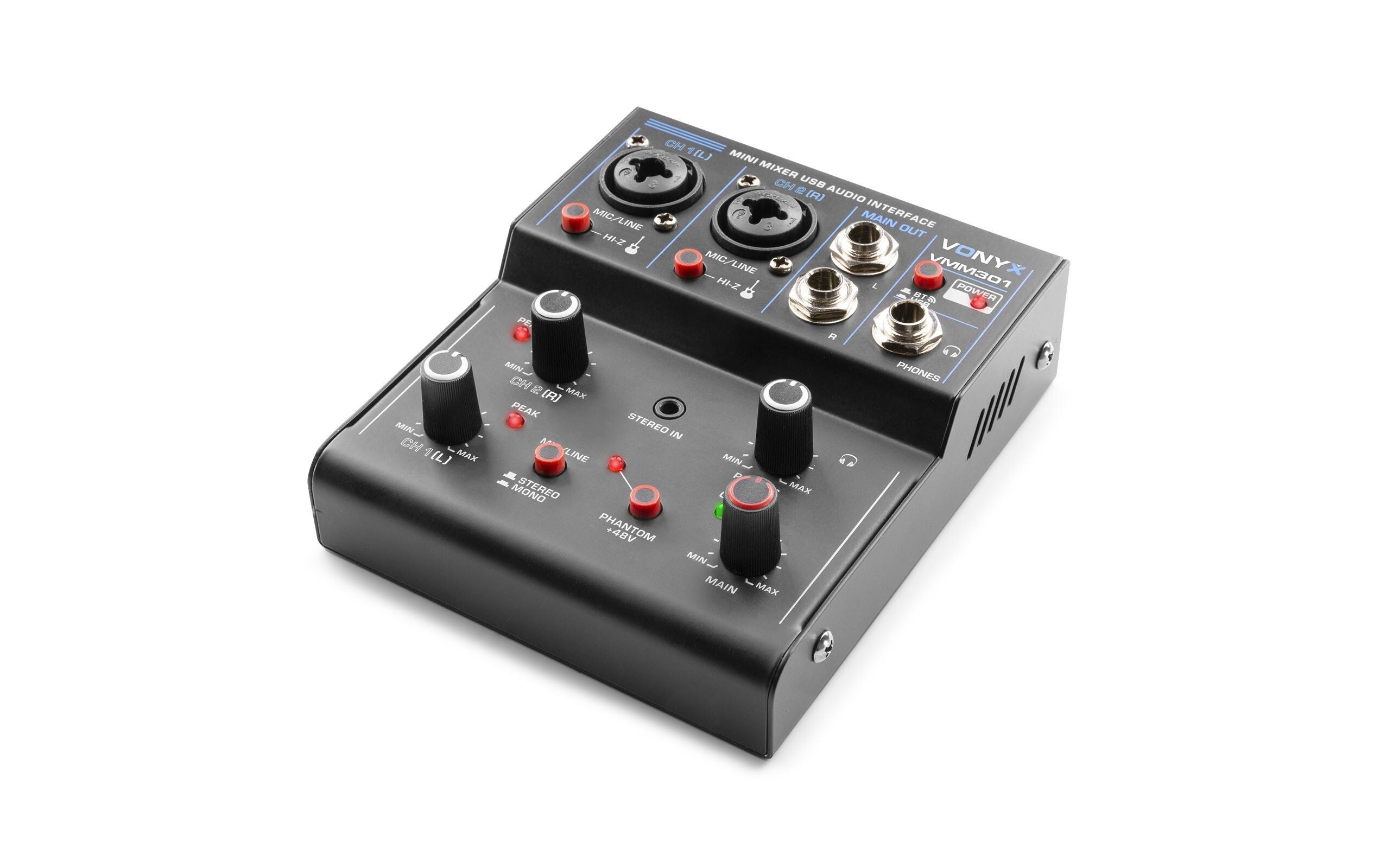 Mischpult VMM301Kompakter Musikmixer mit USB-Audioschnittstelle