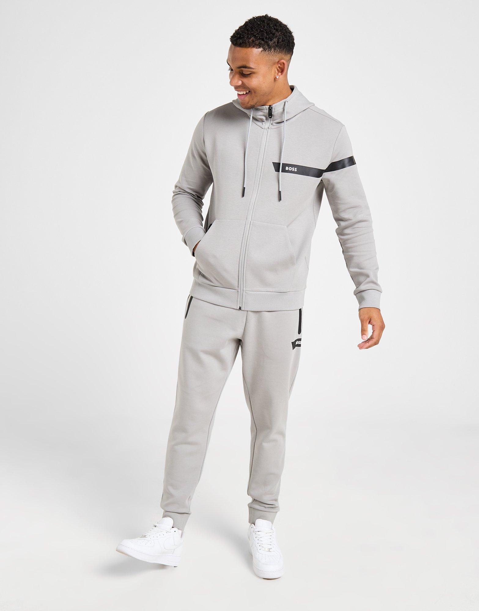 BOSS Sweat à Capuche Stripe Saggy Homme