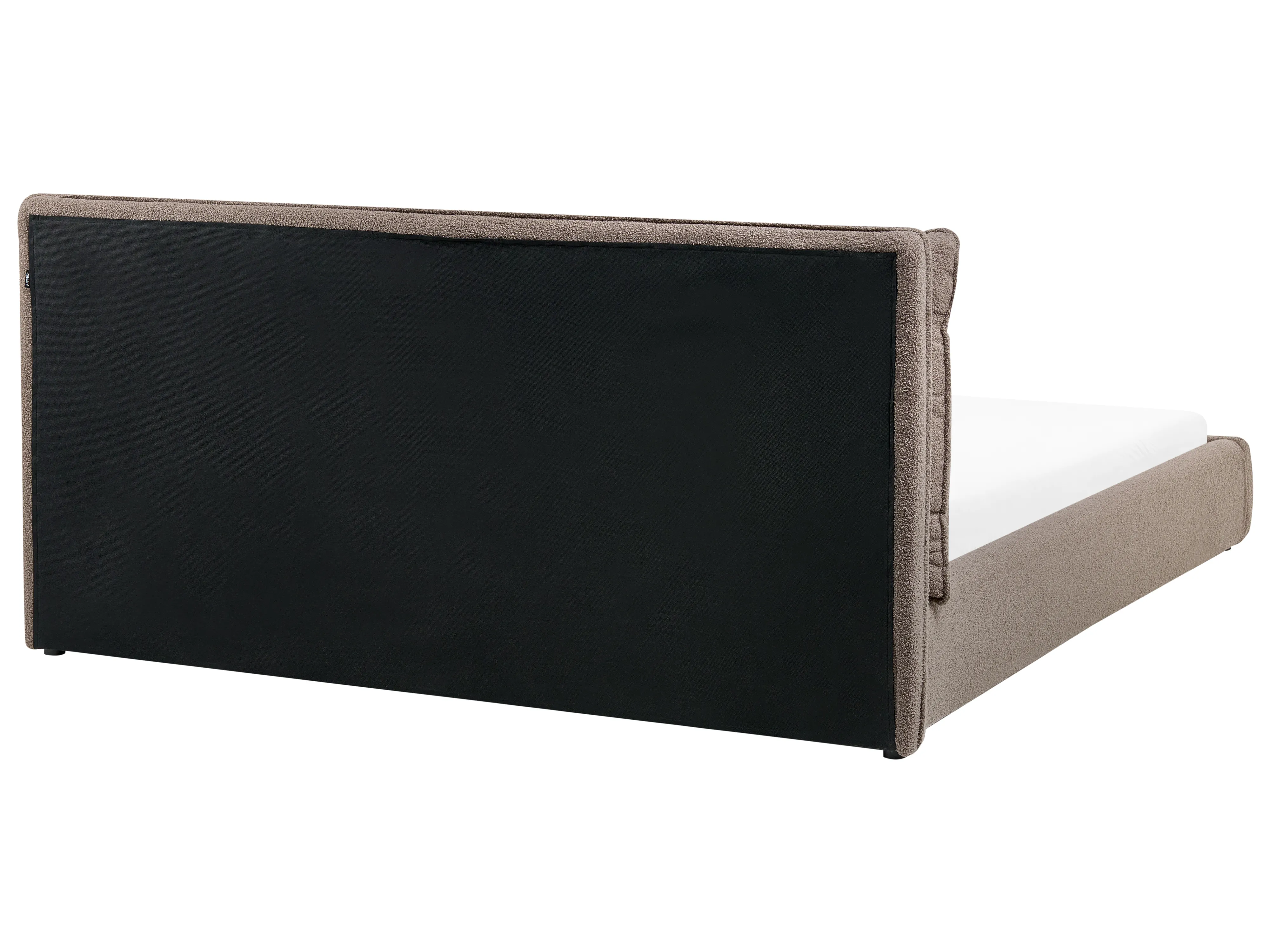 Bed Bouclé BAJONNA 180 x 200 cm Bruin