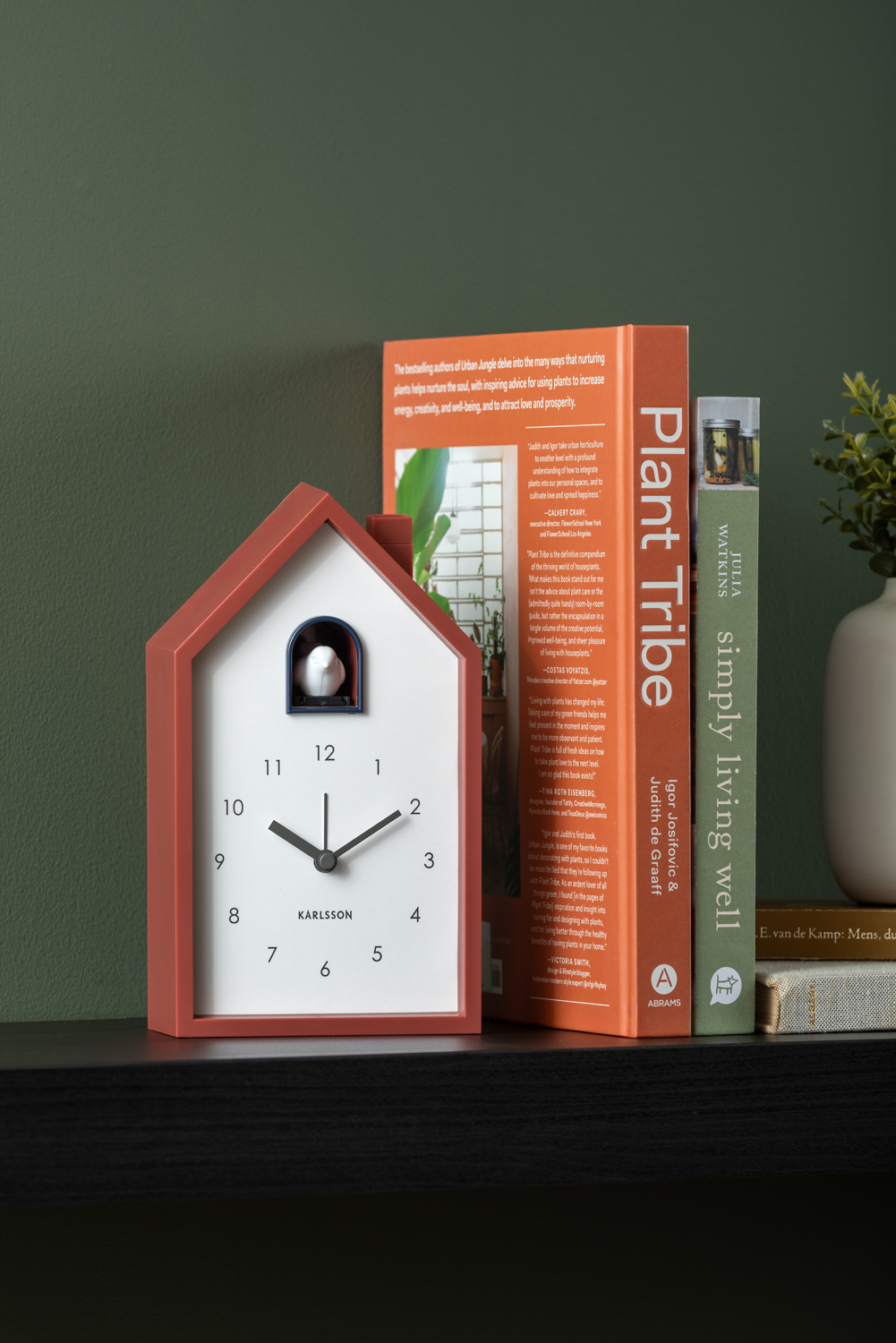 Alarm clock Modern Cuckoo dark blue