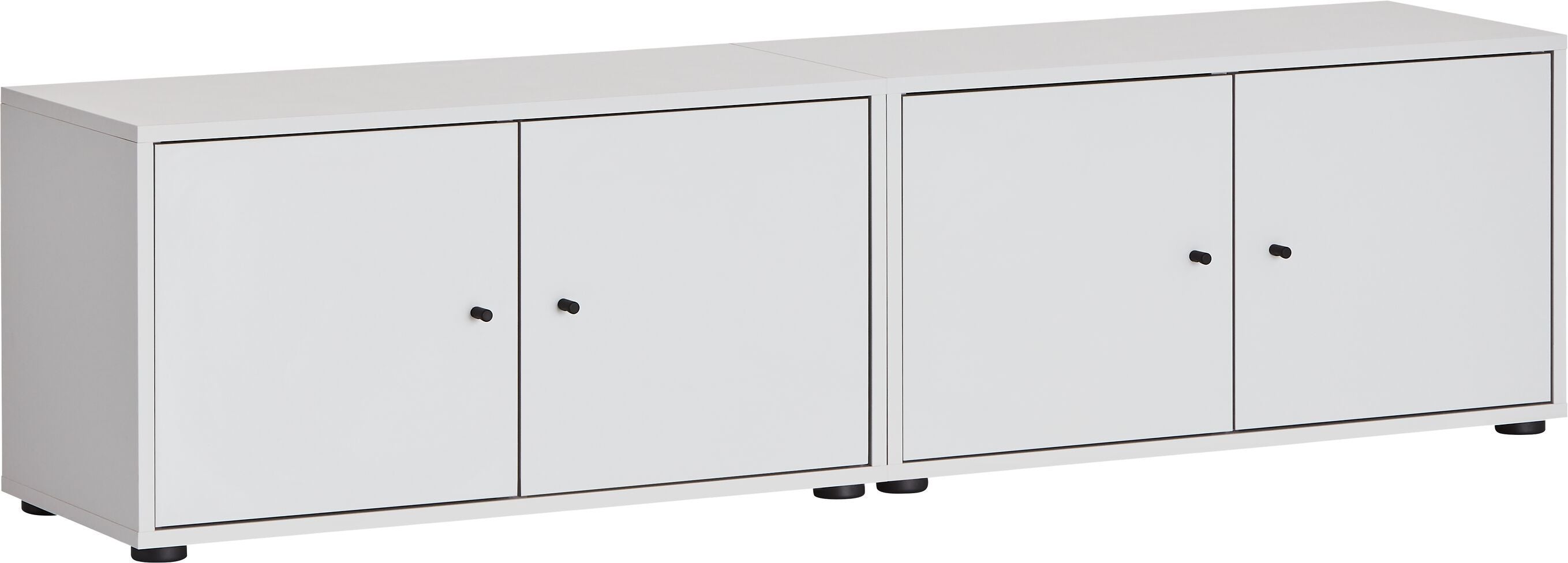 FINJA Lowboard - Perlgrau / B: 160.0 cm x T: 36.0 cm x H: 43.0 cm