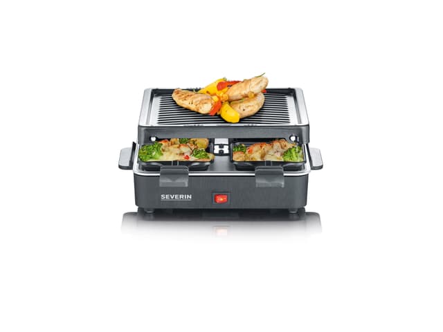 Severin Raclette 4 pers. 600 watt Sort