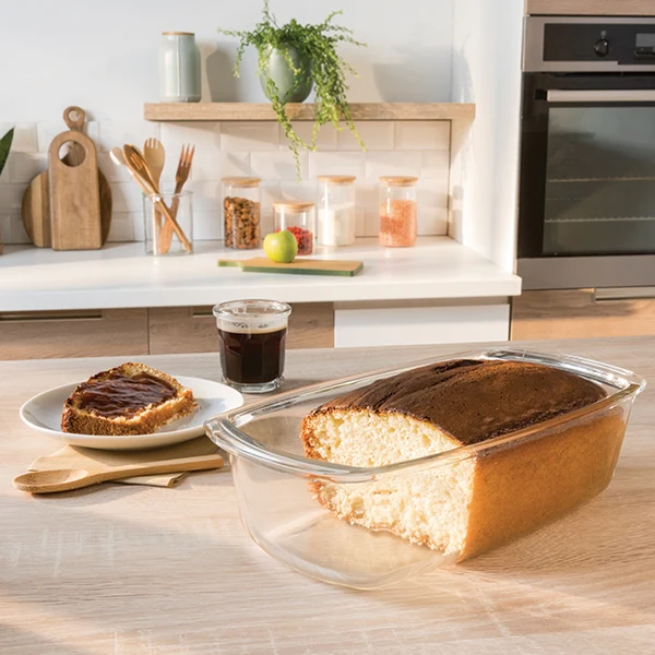 Moule à cake verre borosilicate 24 cm Mathon