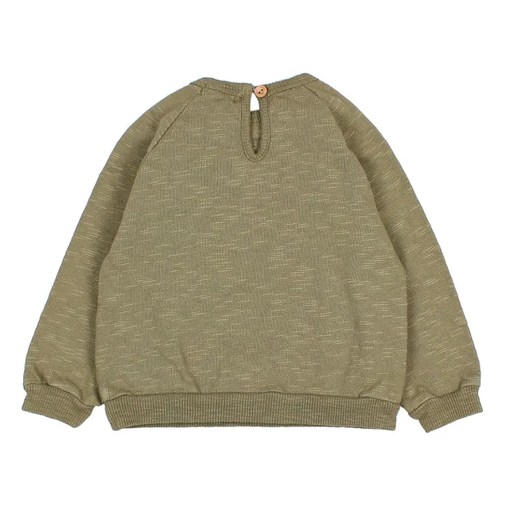 Búho Sweat Poche Jersey | Vert kaki