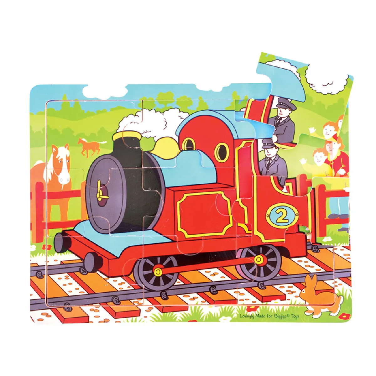 Bigjigs Toys Puzzle Plateau de Train