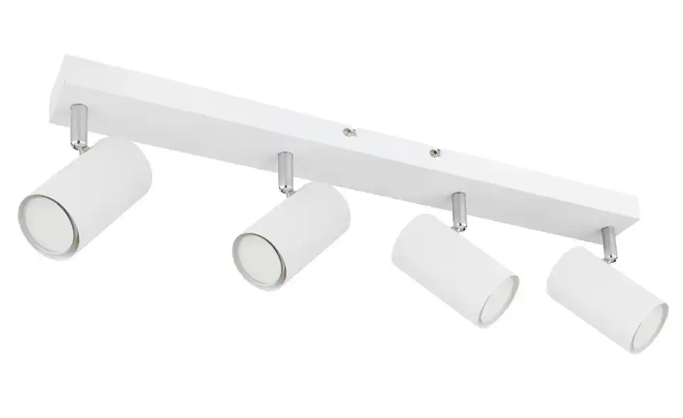 Deckenstrahler 12 cm 6 cm 4-flammig 56 cm matt, Weiß