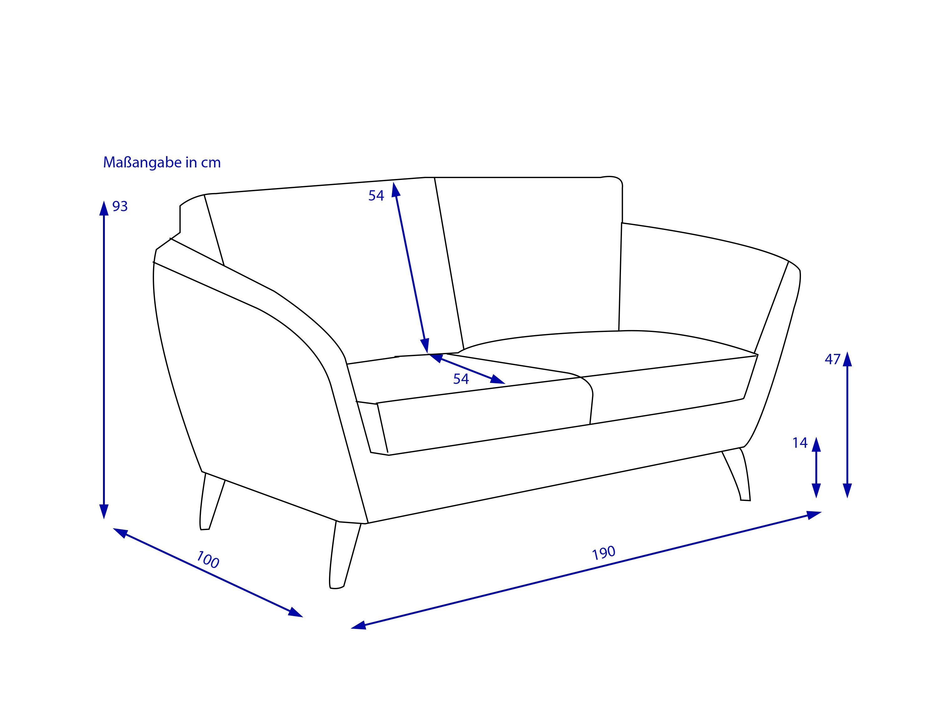 Sofa 3 Sitzer SANSIBAR HÖGBY