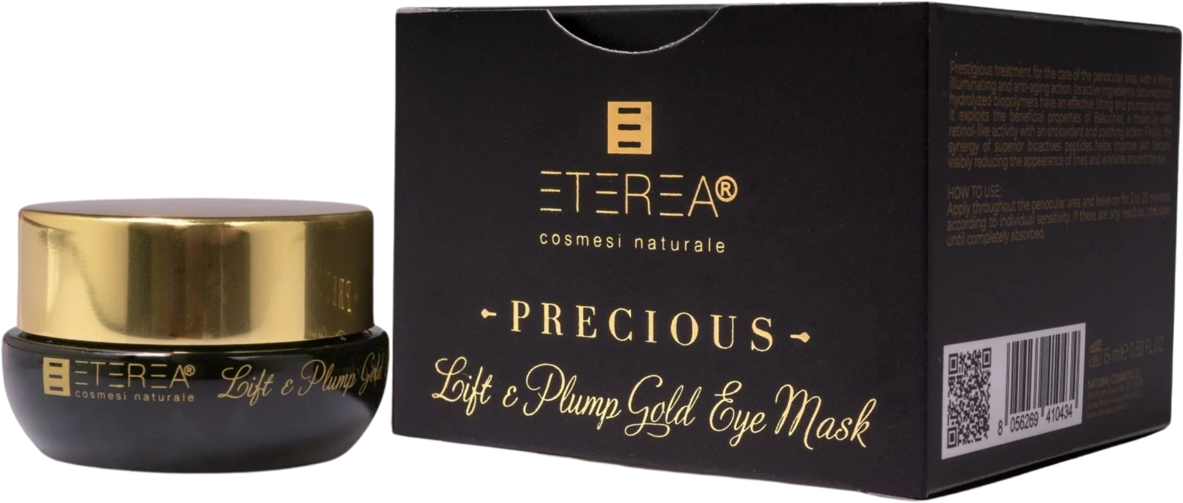 ETEREA Cosmesi Naturale  Precious Lift & Plump Gold Eye Mask, 15 ml