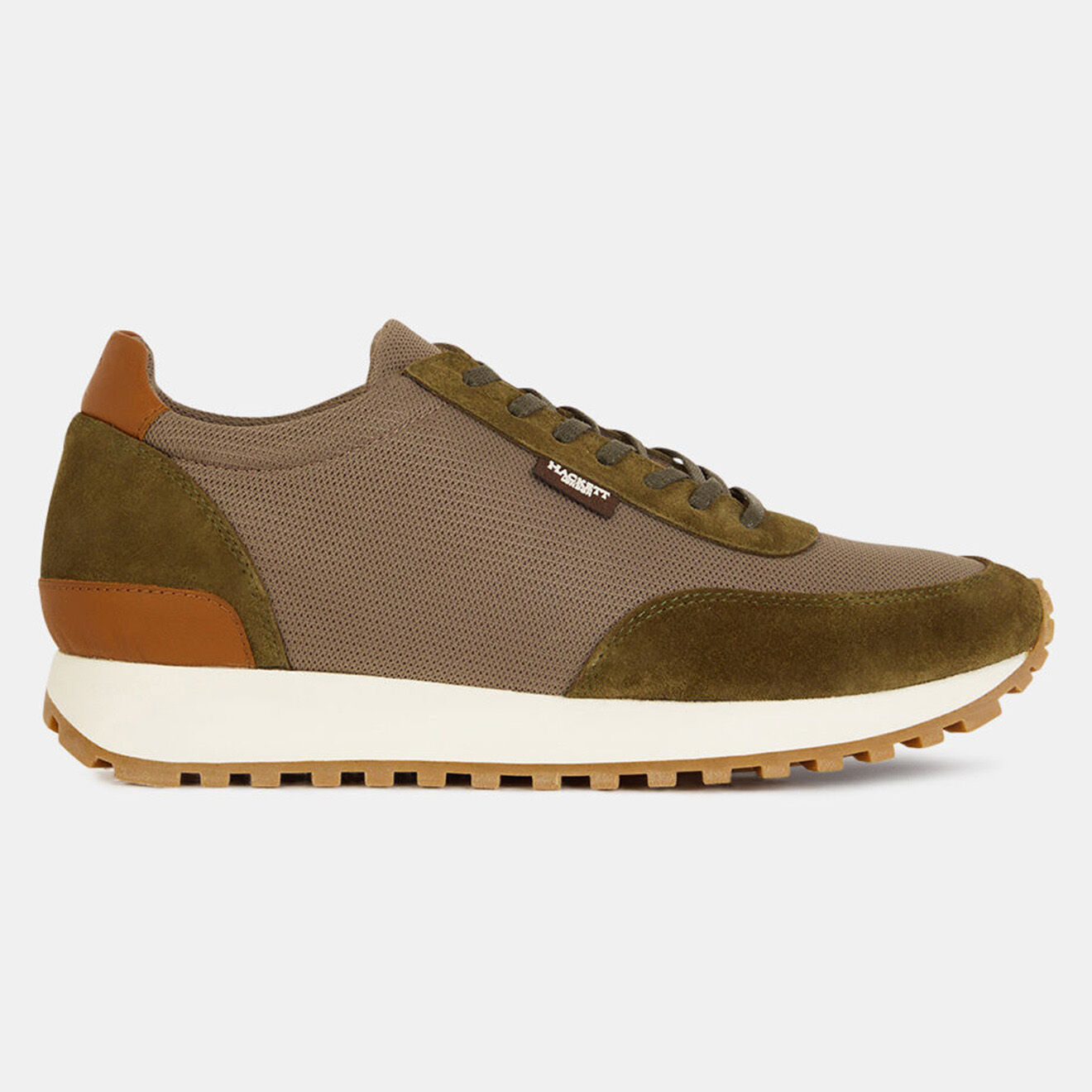 Hackett London Baskets Running kaki/marron