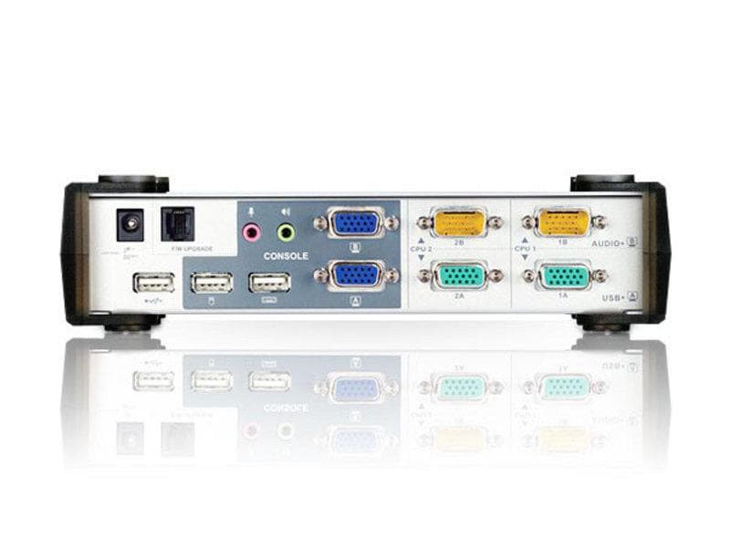Aten KVM Switch CS1742 Computerumschalter für 2 Computer