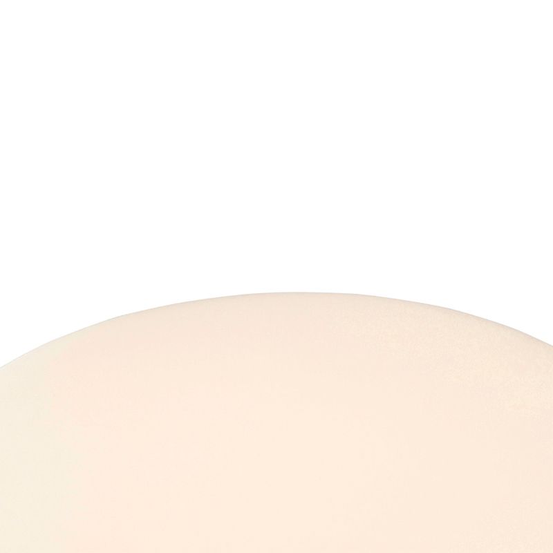 Buiten vloerlamp zwart met witte kap IP65 25 cm - Virginia