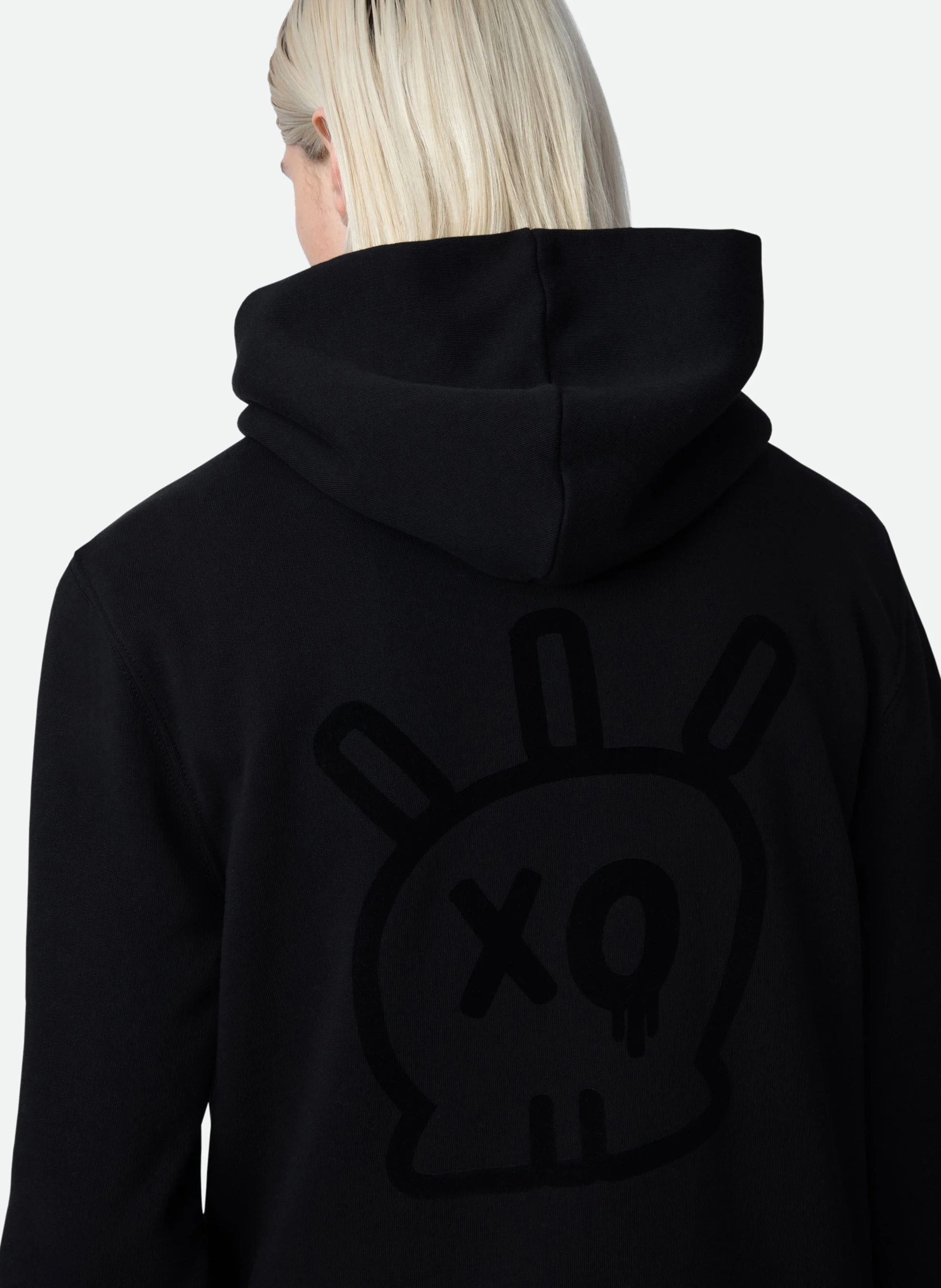 Sweatshirt à capuche en coton | Noir