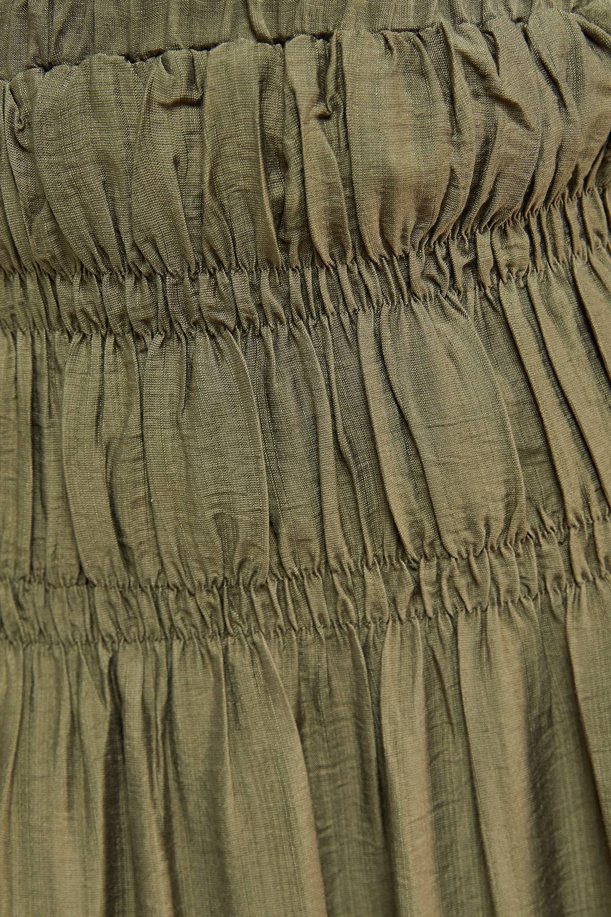 Oasis Jupe Midi à Taille Froncée