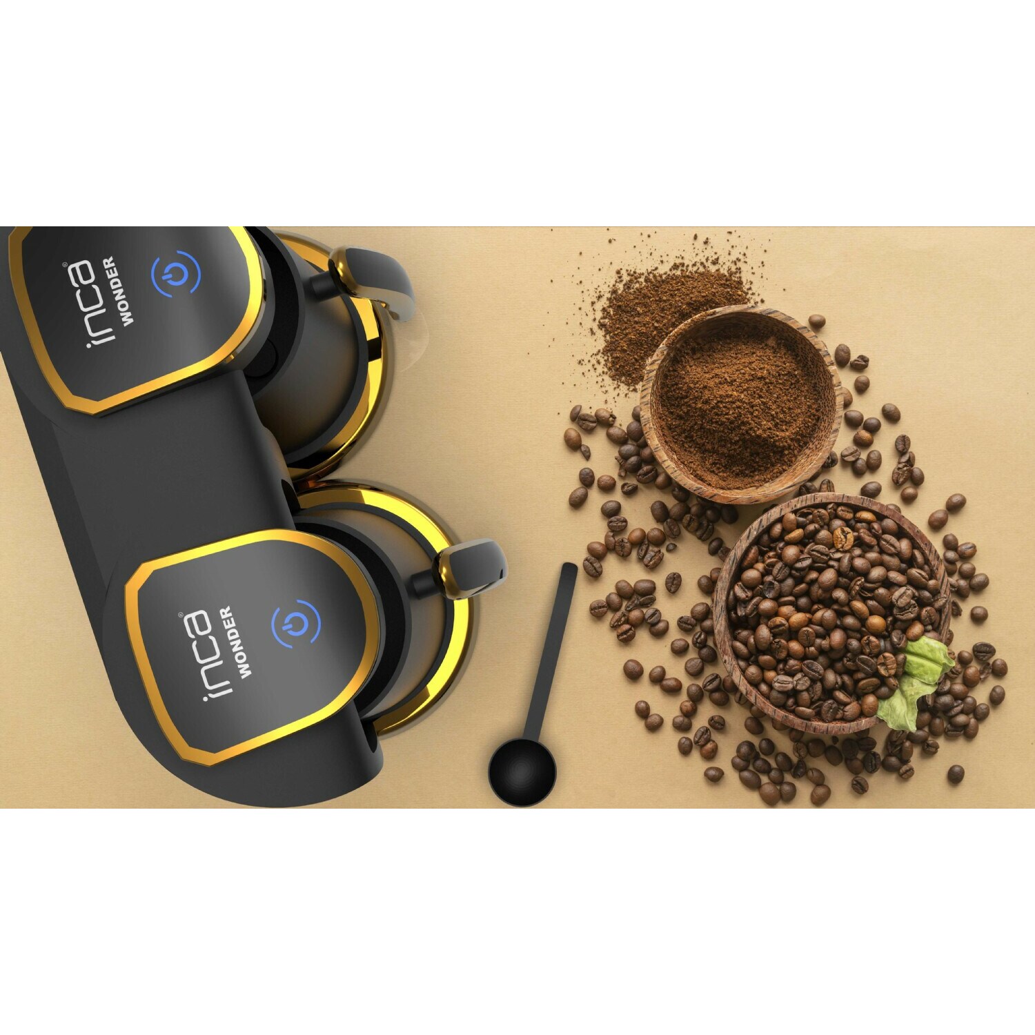 Turkische Kaffeemaschine Duo Wonder Serie IKM-02 Mokka