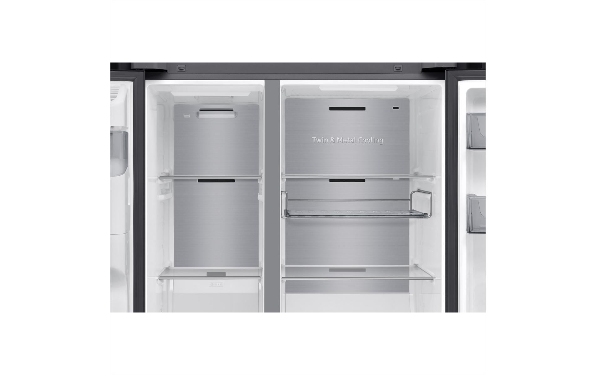 Foodcenter RS80F66KCFWS Black Doi<br>Side by Side Kühl- und Gefrierteil