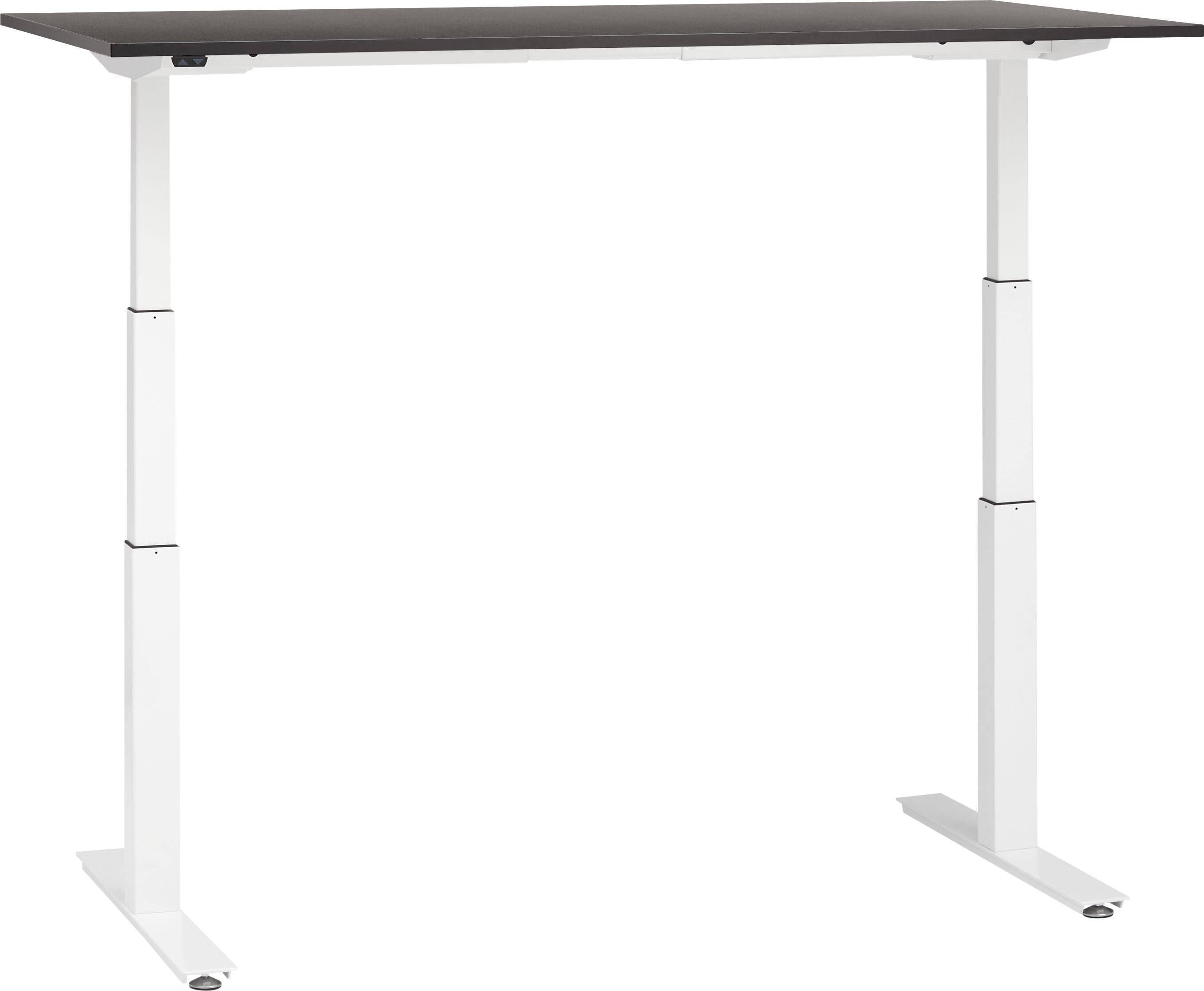 FLEXCUBE PROFI Schreibtisch höhenverstellbar - Schwarz / B: 160.0 cm x T: 80.0 cm x H: 67.0 cm