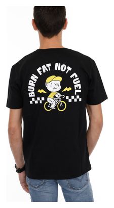 T-Shirt LeBram Burn Fat Not Fuel Noir
