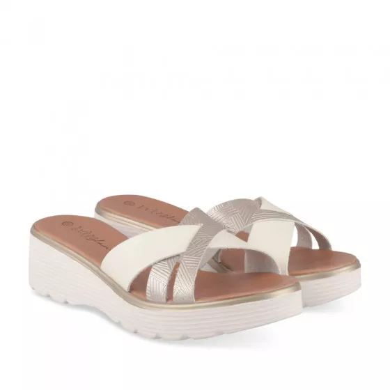 Mules BLANC LADY GLAM