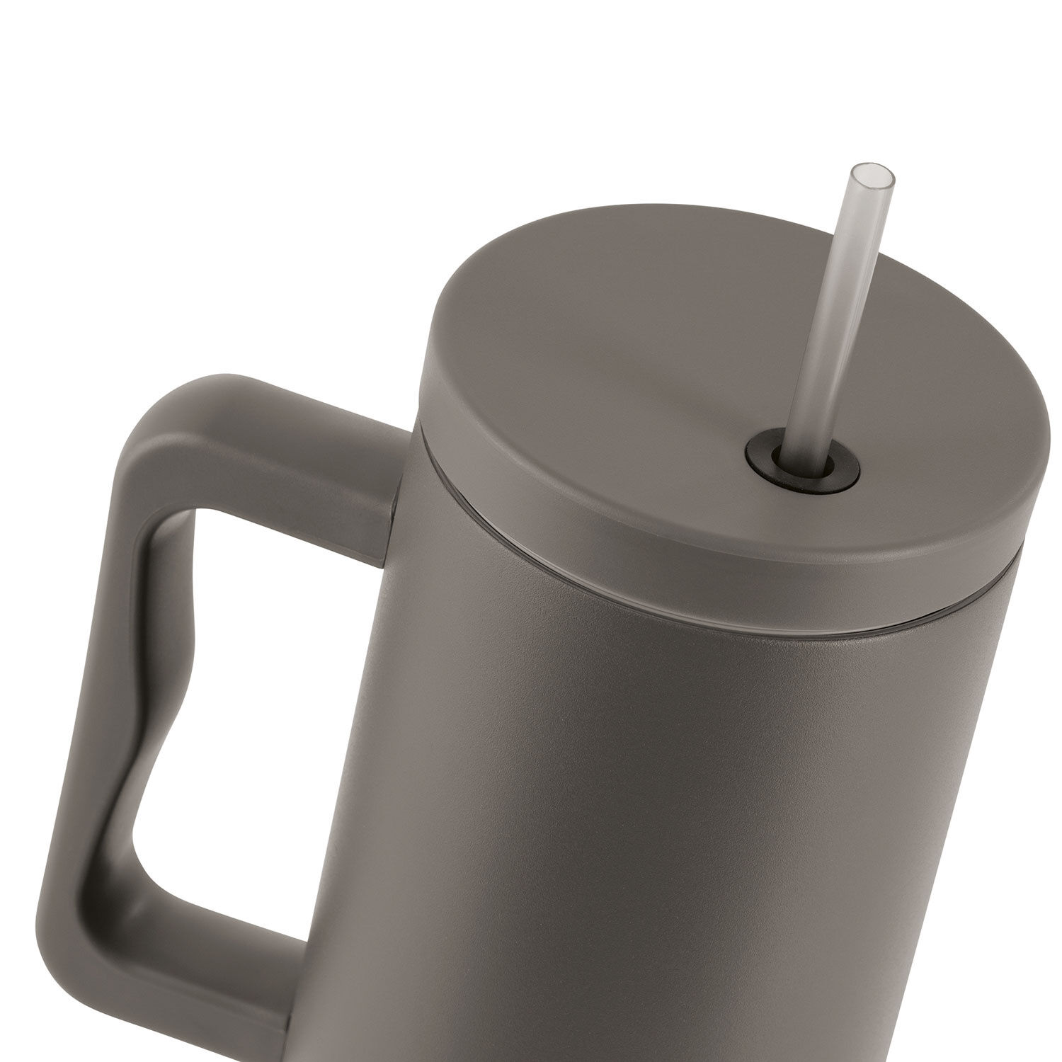 Thermobecher Gourmetmaxx 1,2 Liter, mit Strohhalm