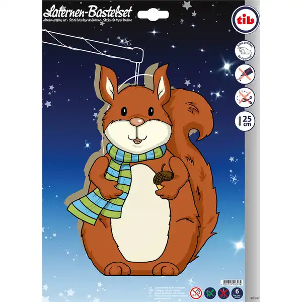 Laternen-Bastelset Eichhörnchen