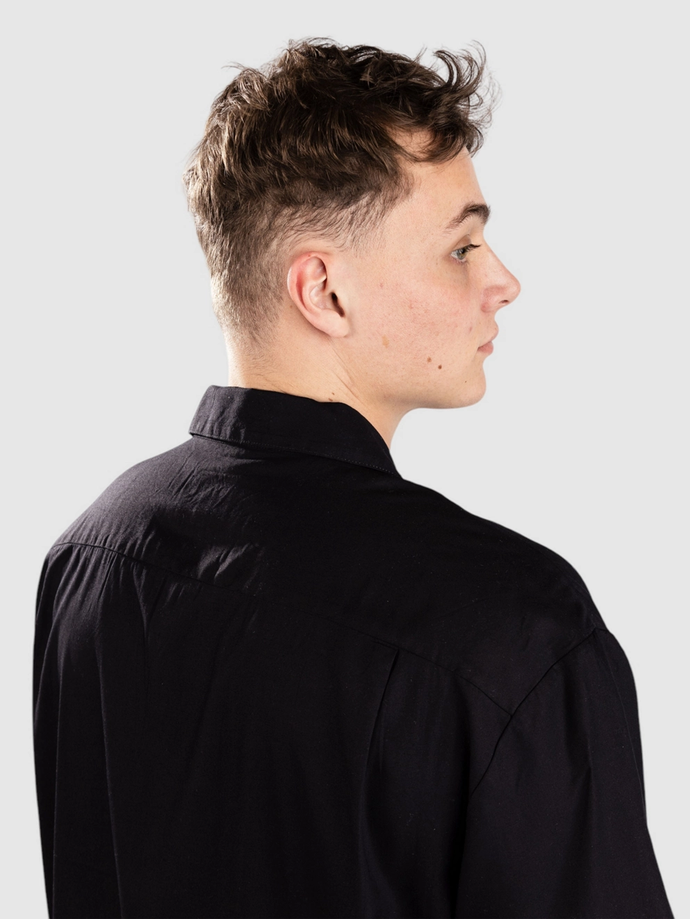 Brixton Bunker Camp Collar Shirt black