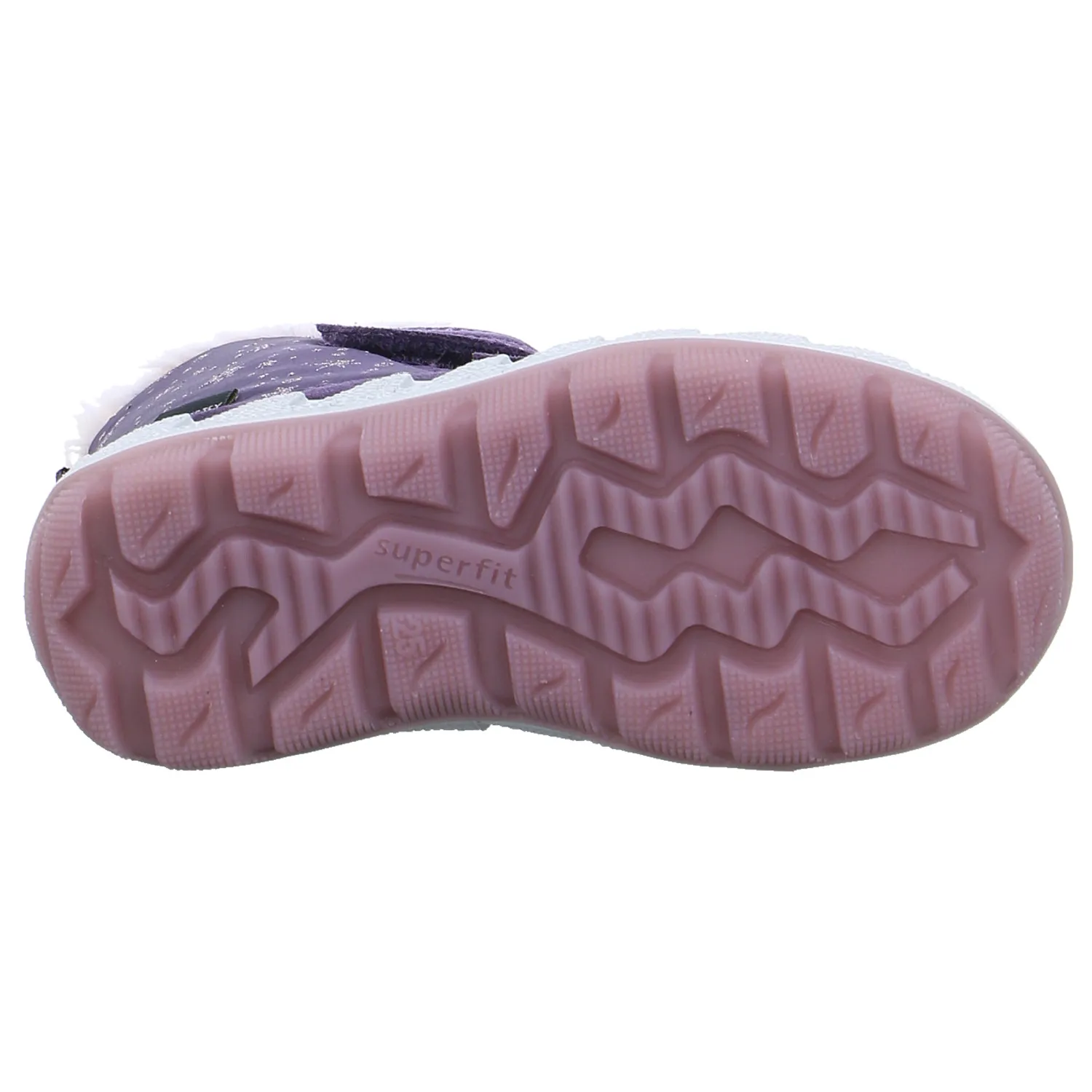 SUPERFIT Kleinkinder-Snowboot  Membran Violette Textil  Baby Mädchen Winterstiefel