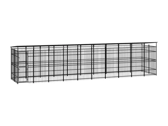 Chenil cage enclos pac noire 960 x 192 x 200 cm 02_0041753