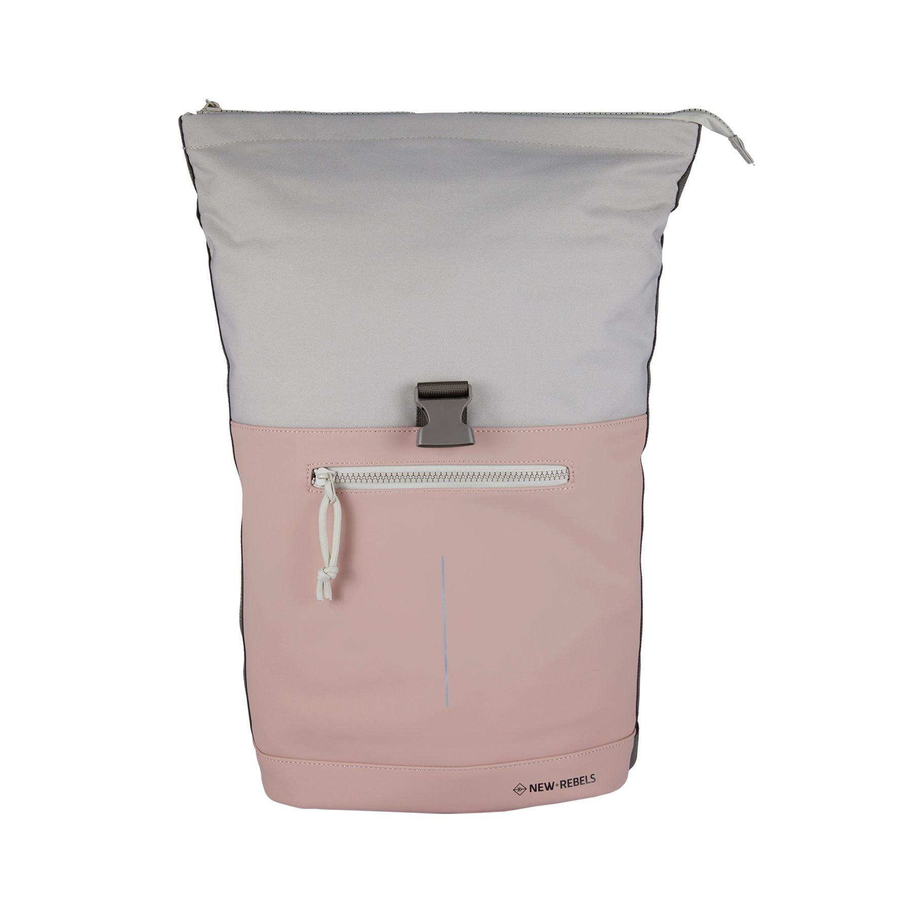 New Rebels Backham New York Rolltop Backpack Old Pink – Beige