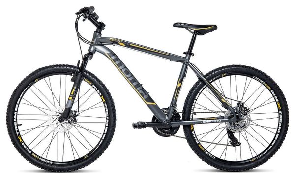 Moma Bikes Vélo VTT GTT26  5.0 Aluminium  SHIMANO 24V Freins a Disque Suspension Avant