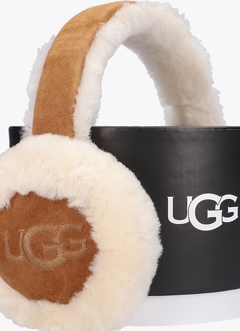 UGG cognac ugg oorwarmer sheepskin embroidery earmuff