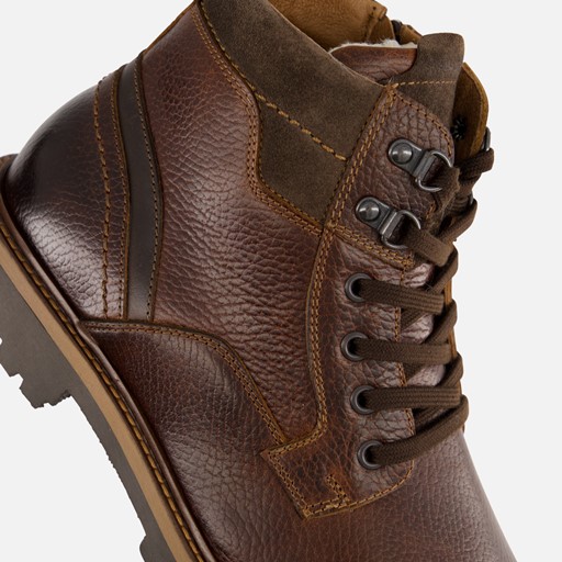 Outfielder Veterboots bruin Leer