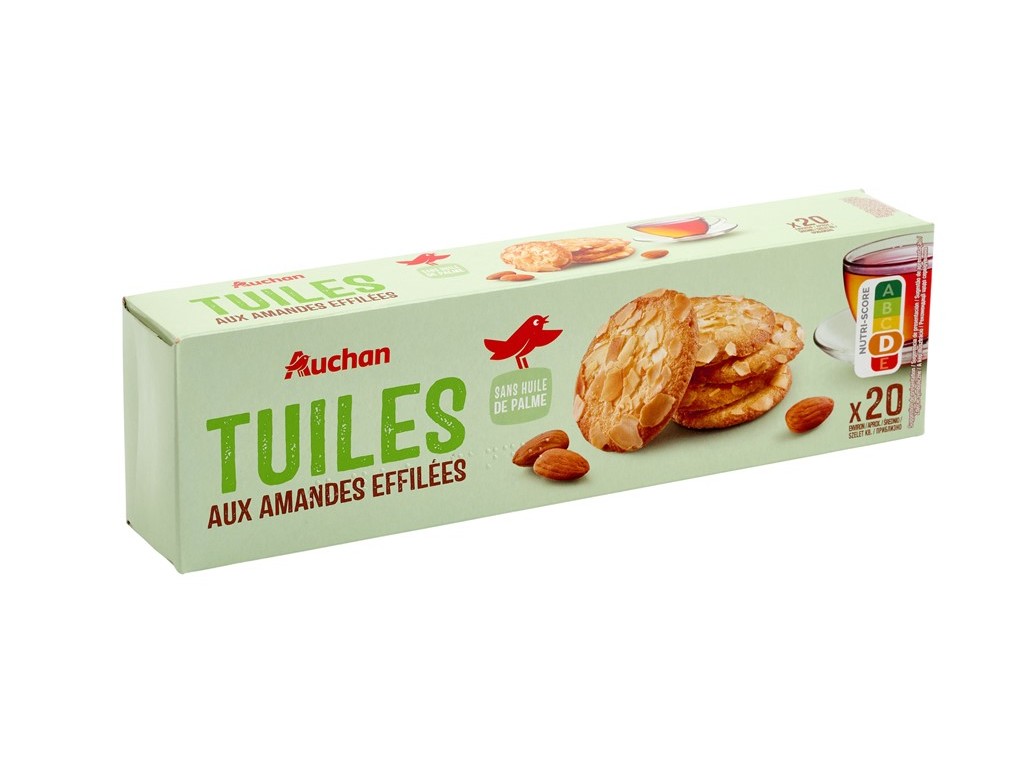 BOLACHA AUCHAN COM AMÊNDOAS 100G