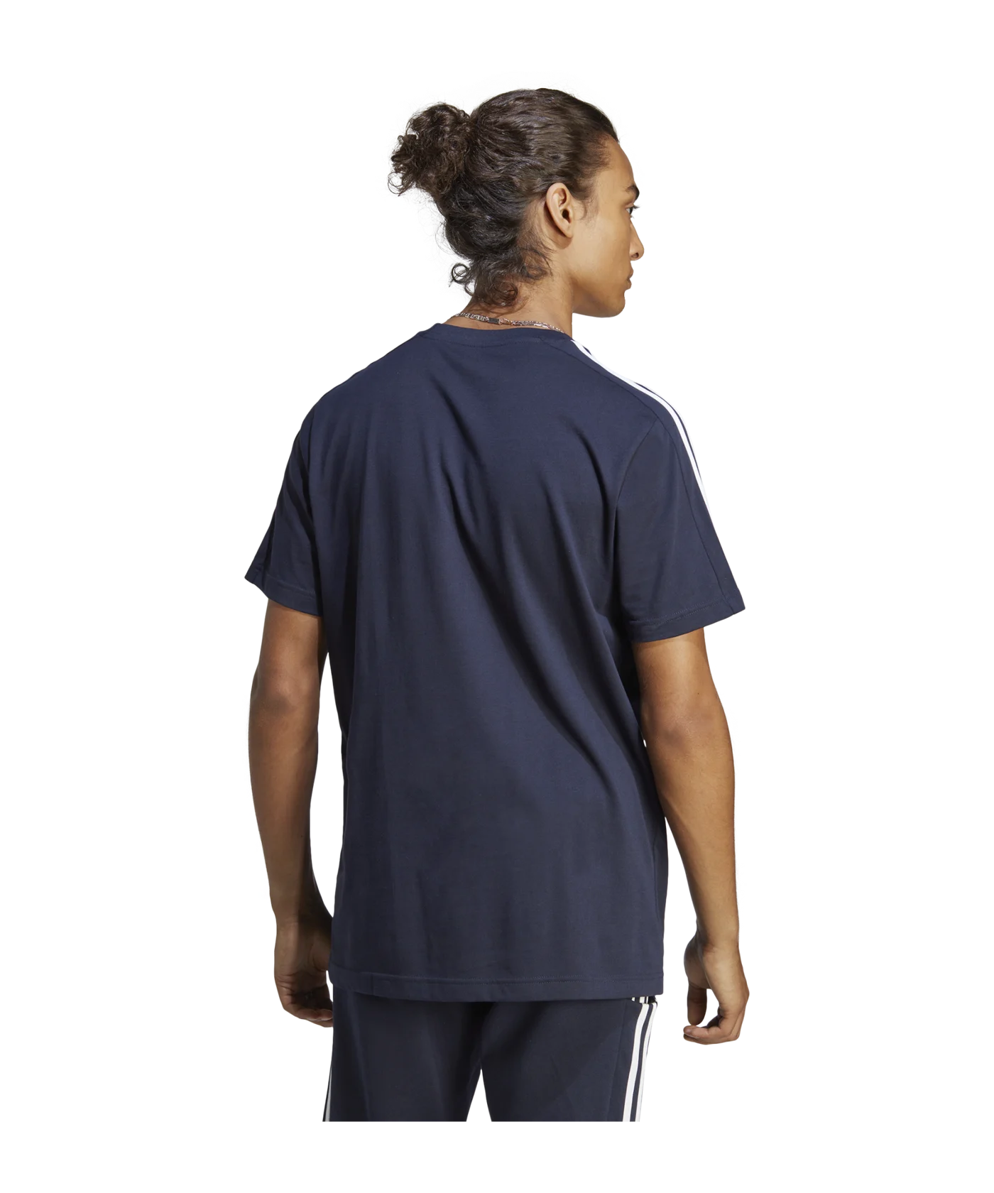 adidas 3S Single Jersey T-Shirt Blau Weiss