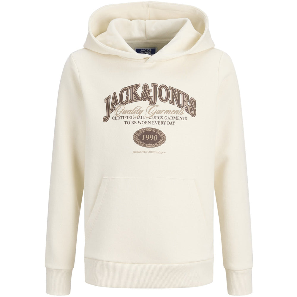 Køb Jack & Jones Junior Antique White Jjari Branding Sweat Hætte Jnr