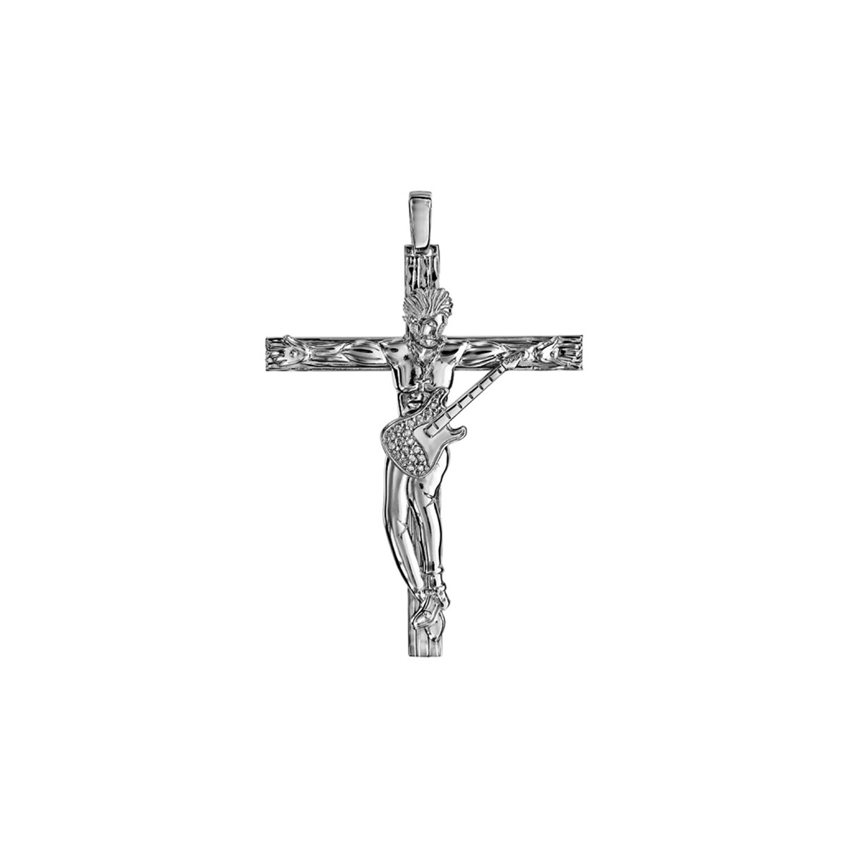 Pendentif Croix Rock - 60 mm