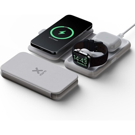 Chargeur pour téléphone mobile Xtorm Chargeur de voyage sans fil pliable 3en1 magsafe