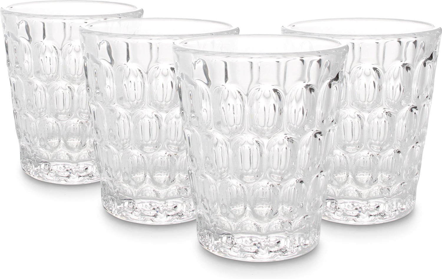Salt&Pepper glas Honey transparant 0,32 L 4 stuks