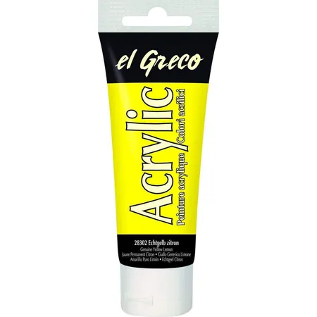 KREUL el Greco Acrylic Echtgelb zitron 75 ml Tube
