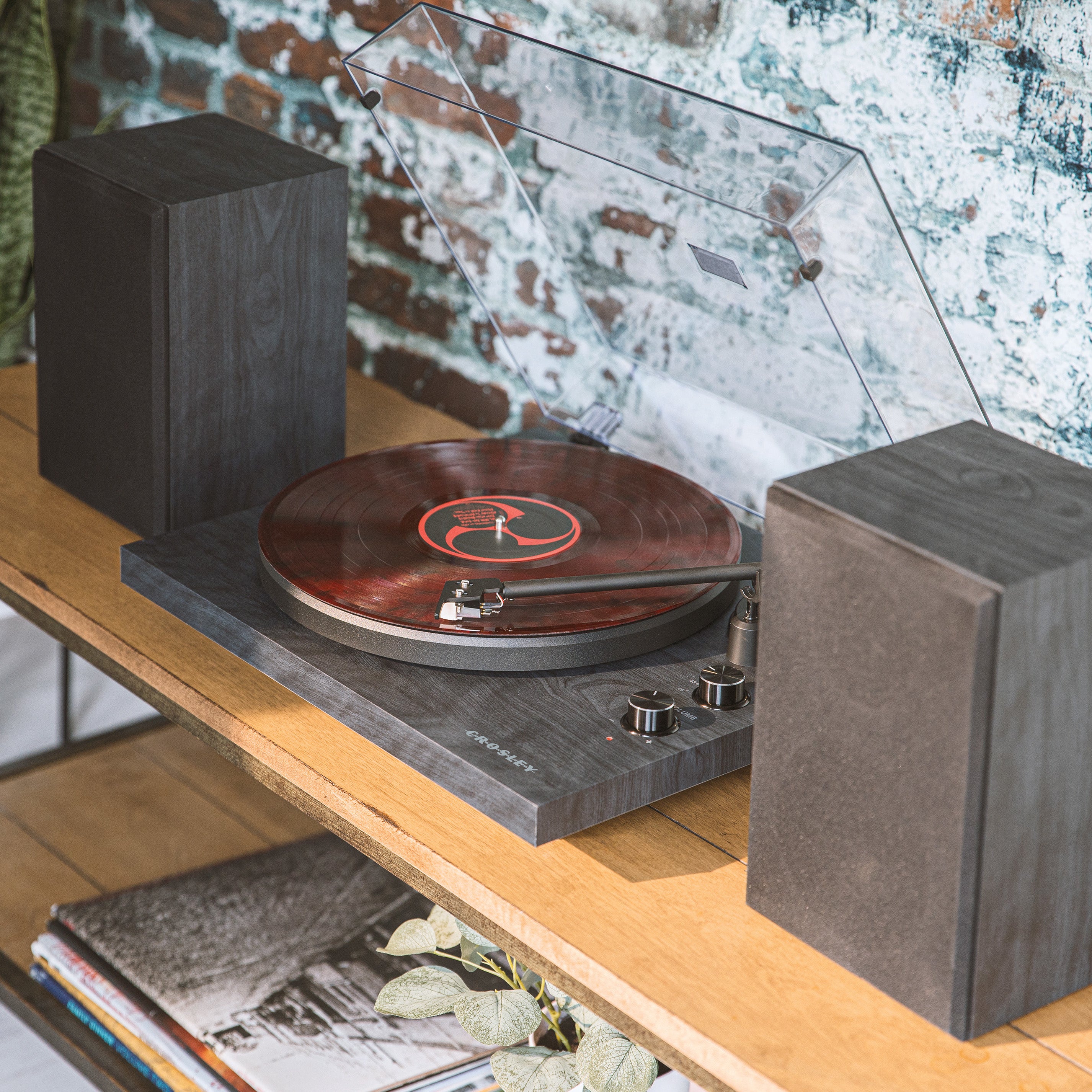 Crosley C62 Black platenspeler set