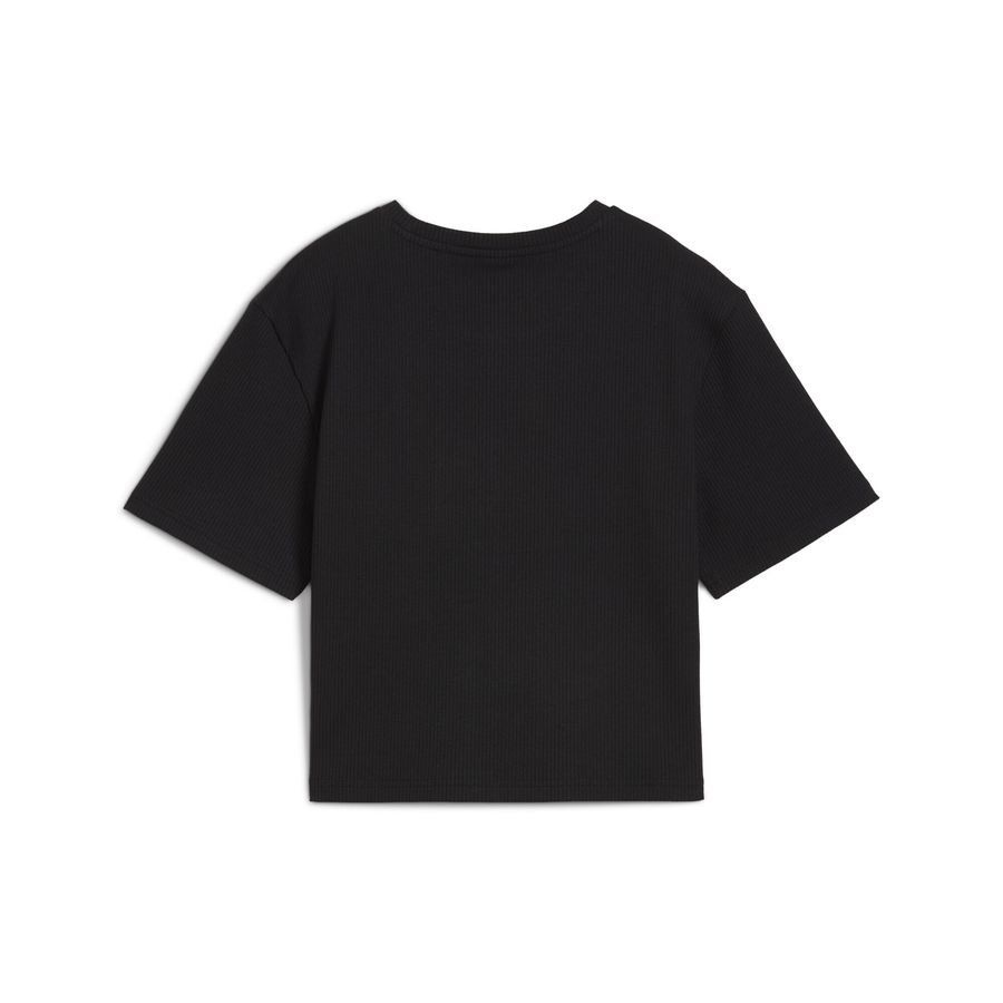 Puma WARDROBE ESS Geripptes Relaxed Fit T-Shirt